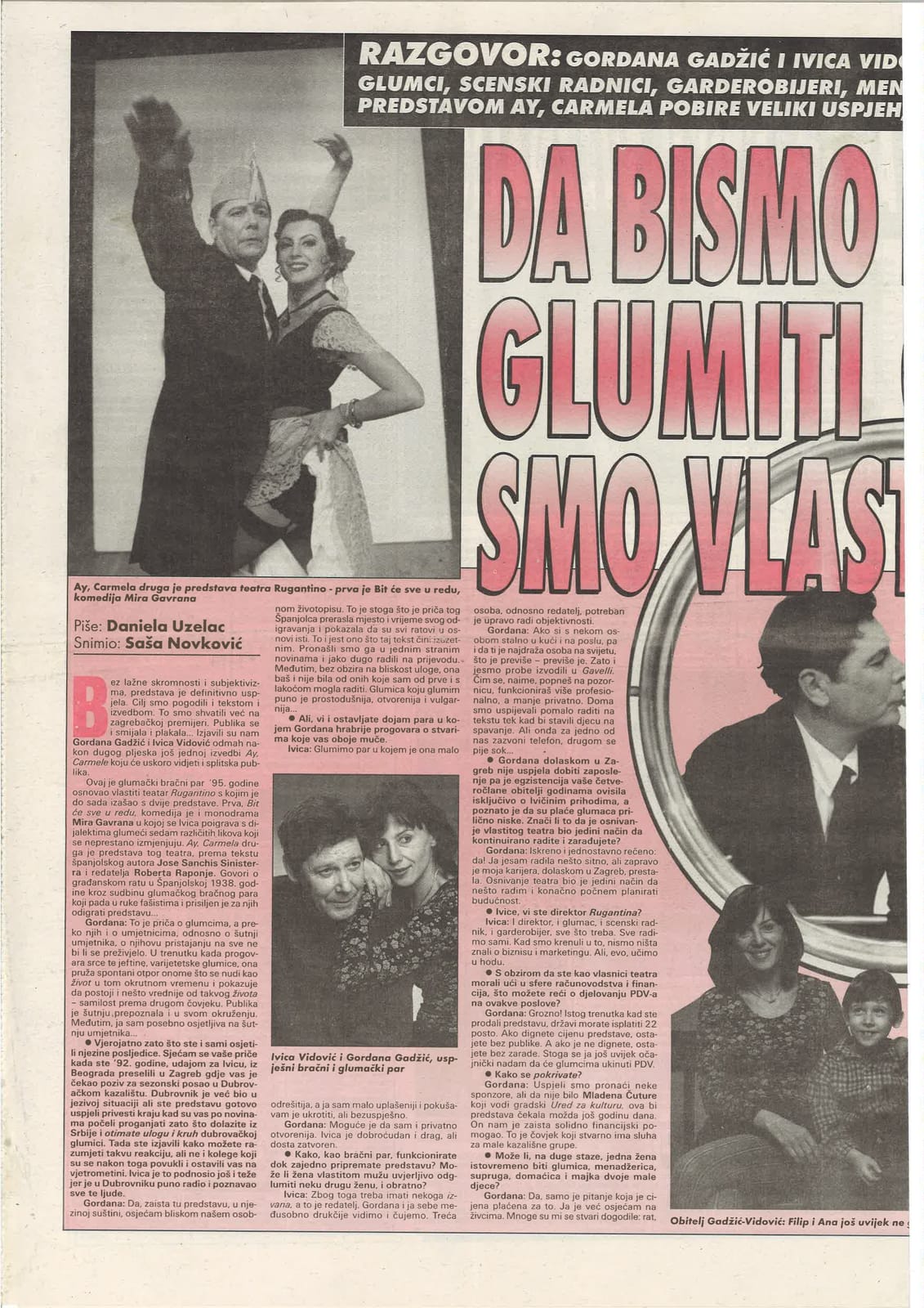 Intervju, Slobodna Dalmacija 1998.