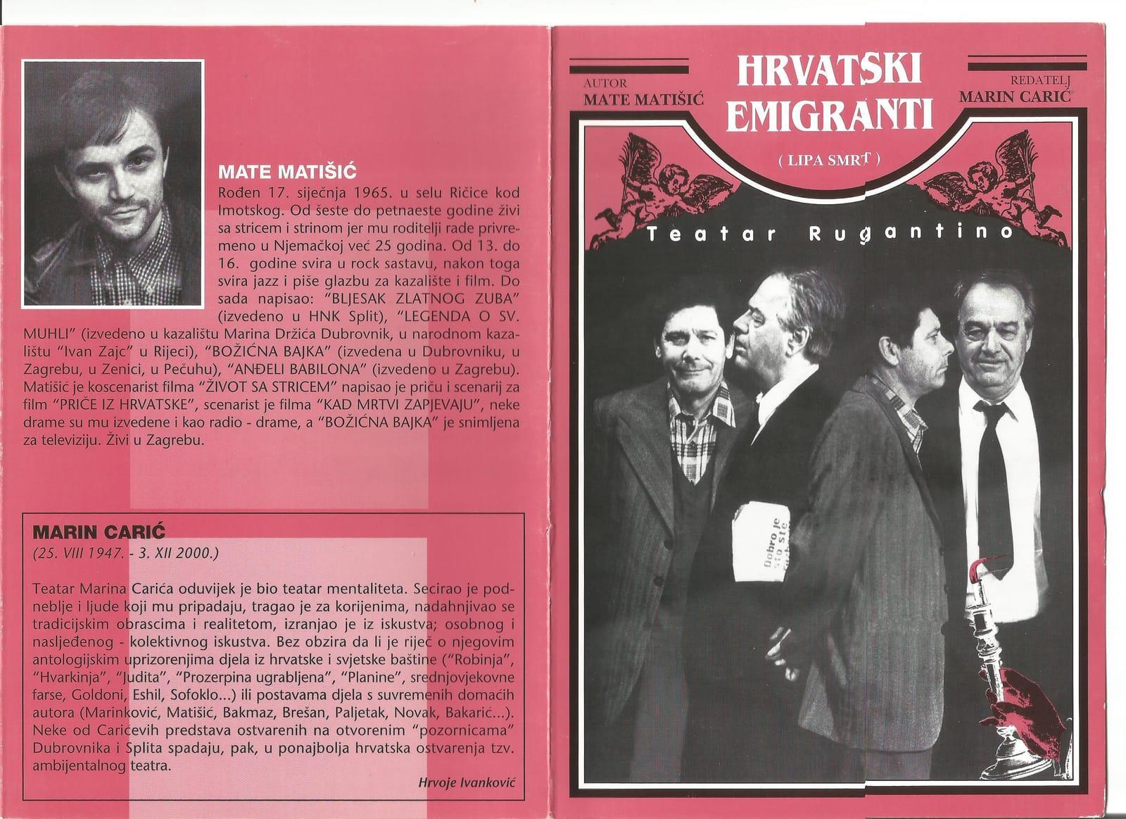 Naslovnica knjižice i biografije autora